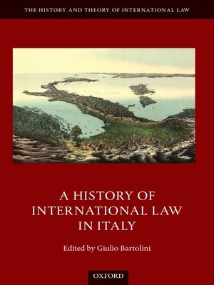 cover image of A History of International Law in Italy